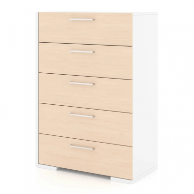 6498 5-drawer Chest (White/Birch)